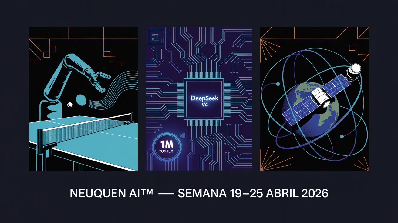 Robot vence a profesionales, DeepSeek V4 llega al mercado y Satellogic marca record en bolsa